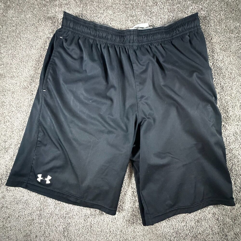 Under Armour HeatGear Men’s Athletic Shorts Black Size LG (Loose Fit)